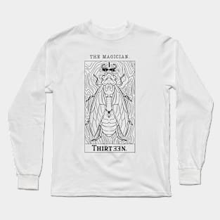 The Magician Cicada Tarot T-Shirt (Black) Long Sleeve T-Shirt